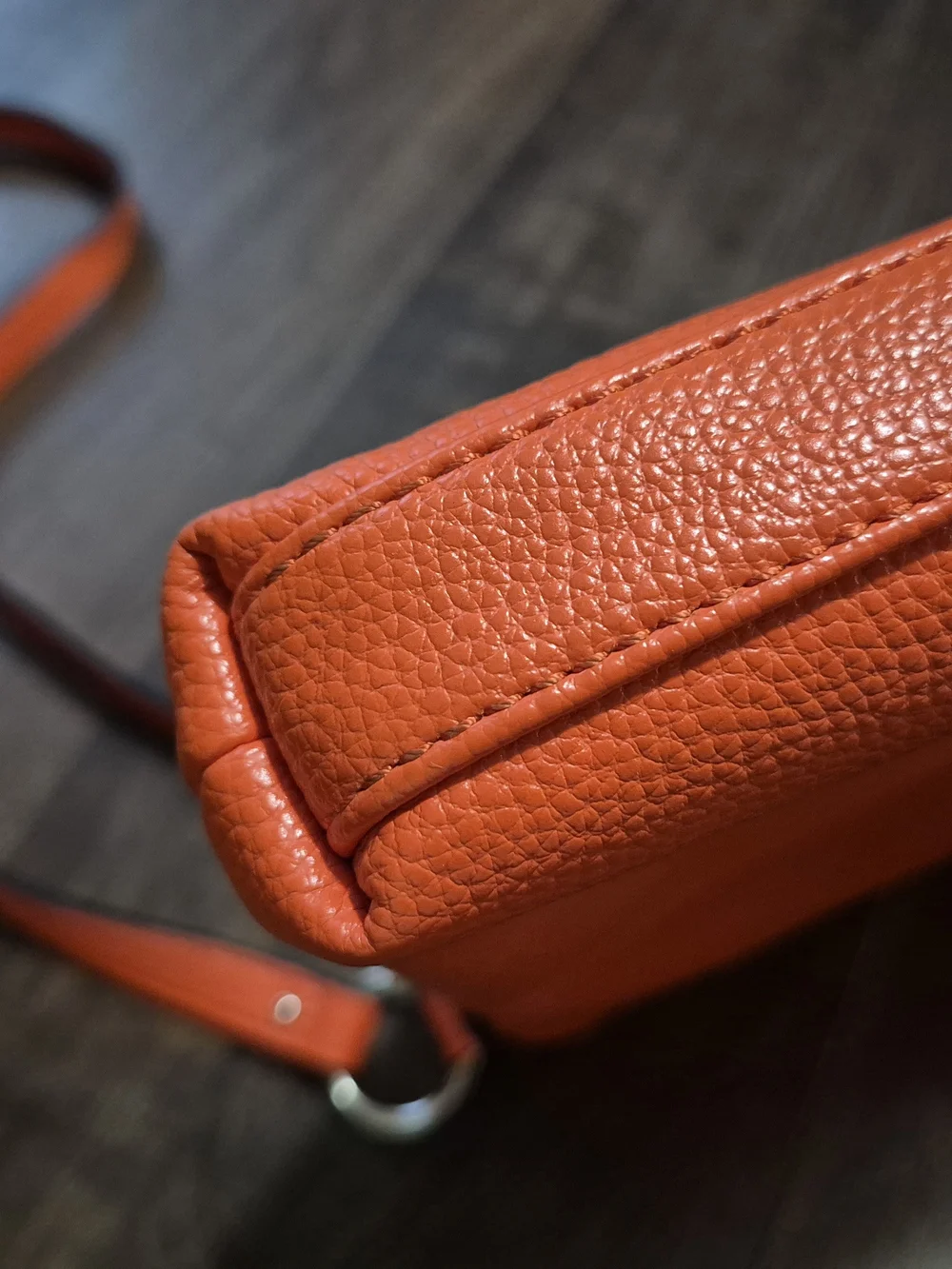 Dana Buchman Bright Orange Crossbody Bag